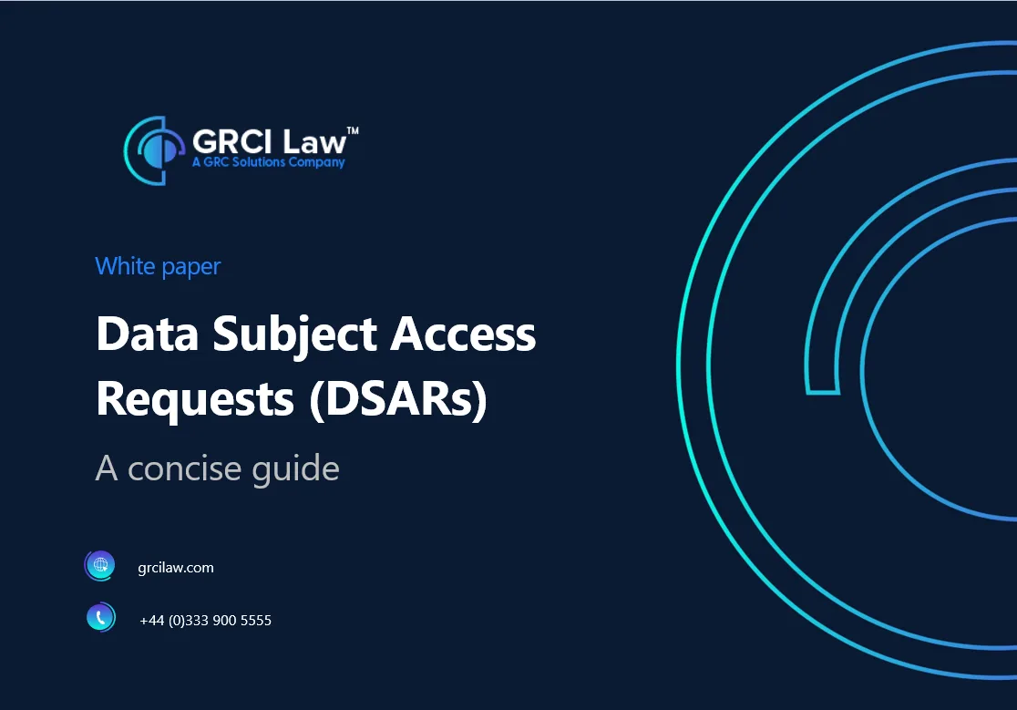 Front page of guide: data subject access requests (dsars) - a concise guide