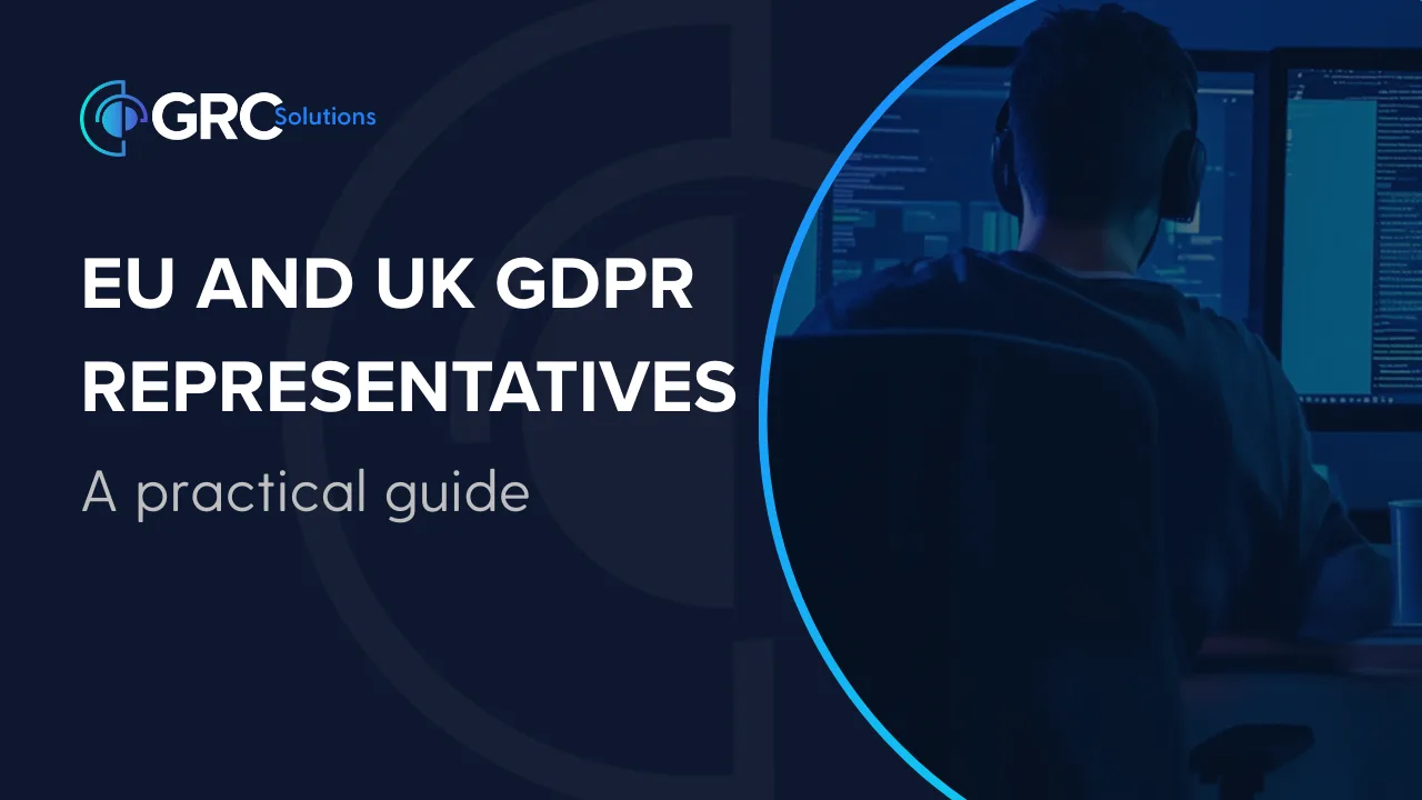 Illustration representing GDPR compliance and EU data protection representation.
